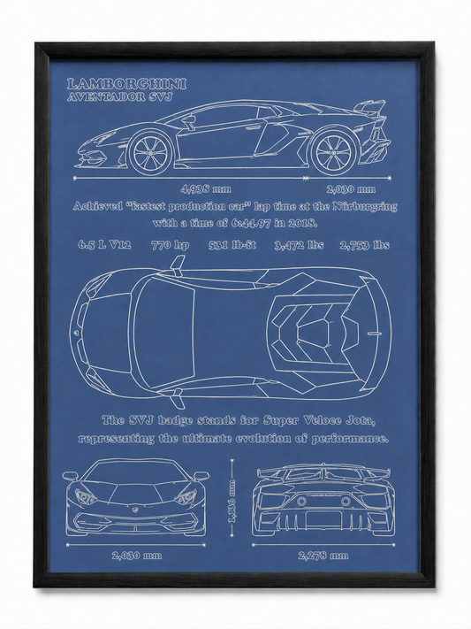 Lamborghini Aventador SVJ Blueprint